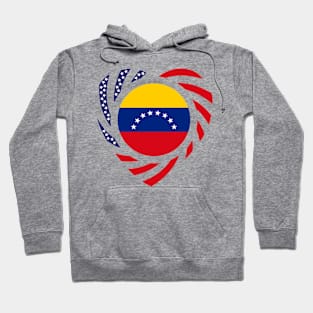 Venezuelan American Multinational Patriot Flag (8 Stars) (Heart) Hoodie